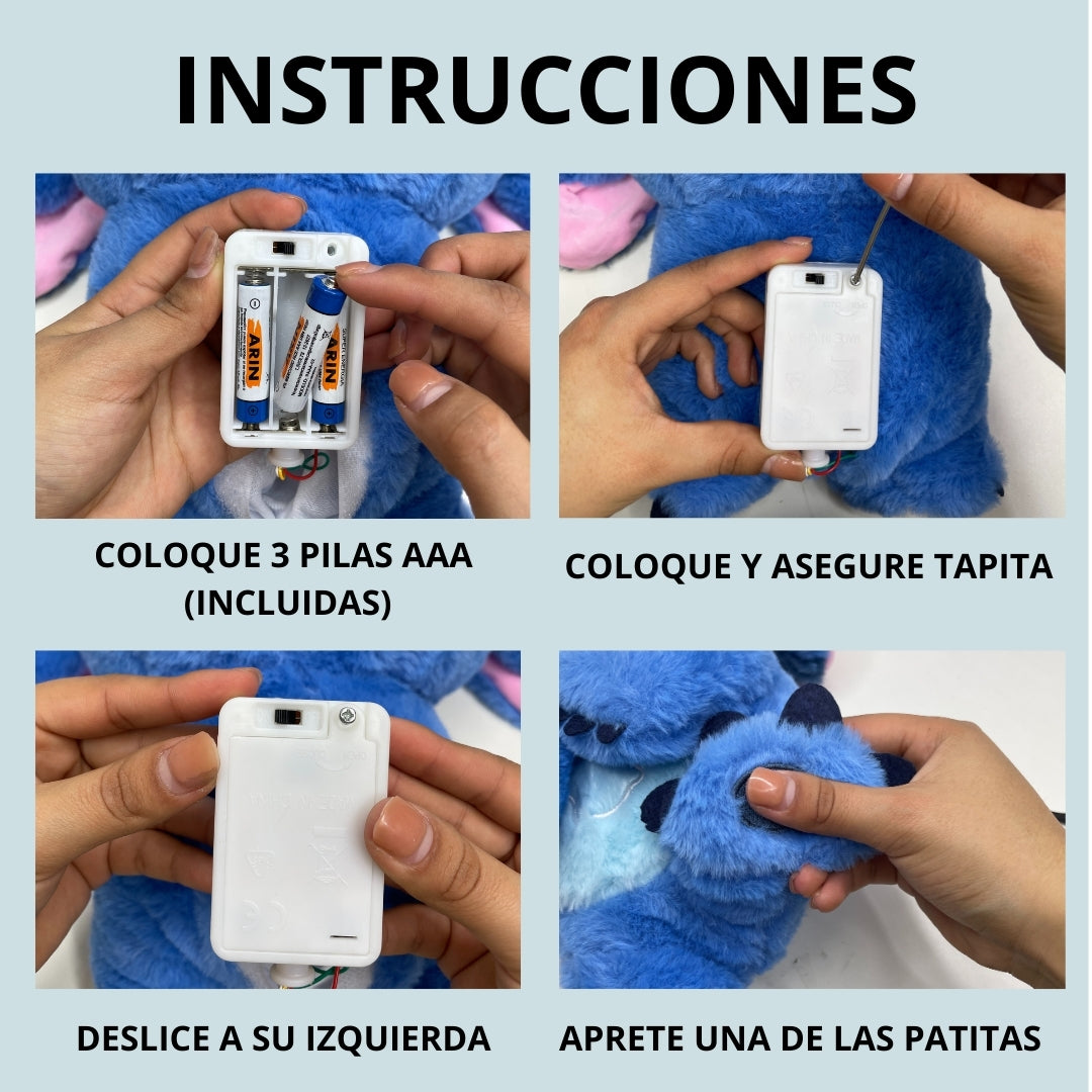 Stitch de apego + sonido musical