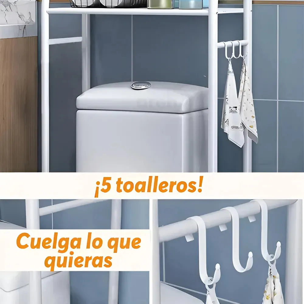 Tu Baño Siempre Ordenado: Estantería Compacta y Súper Práctica