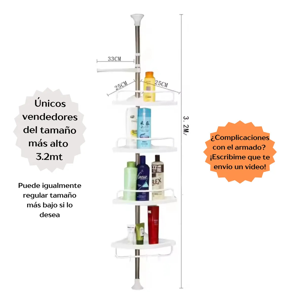 Más Espacio, Más Orden: El Organizador de Baño Definitivo