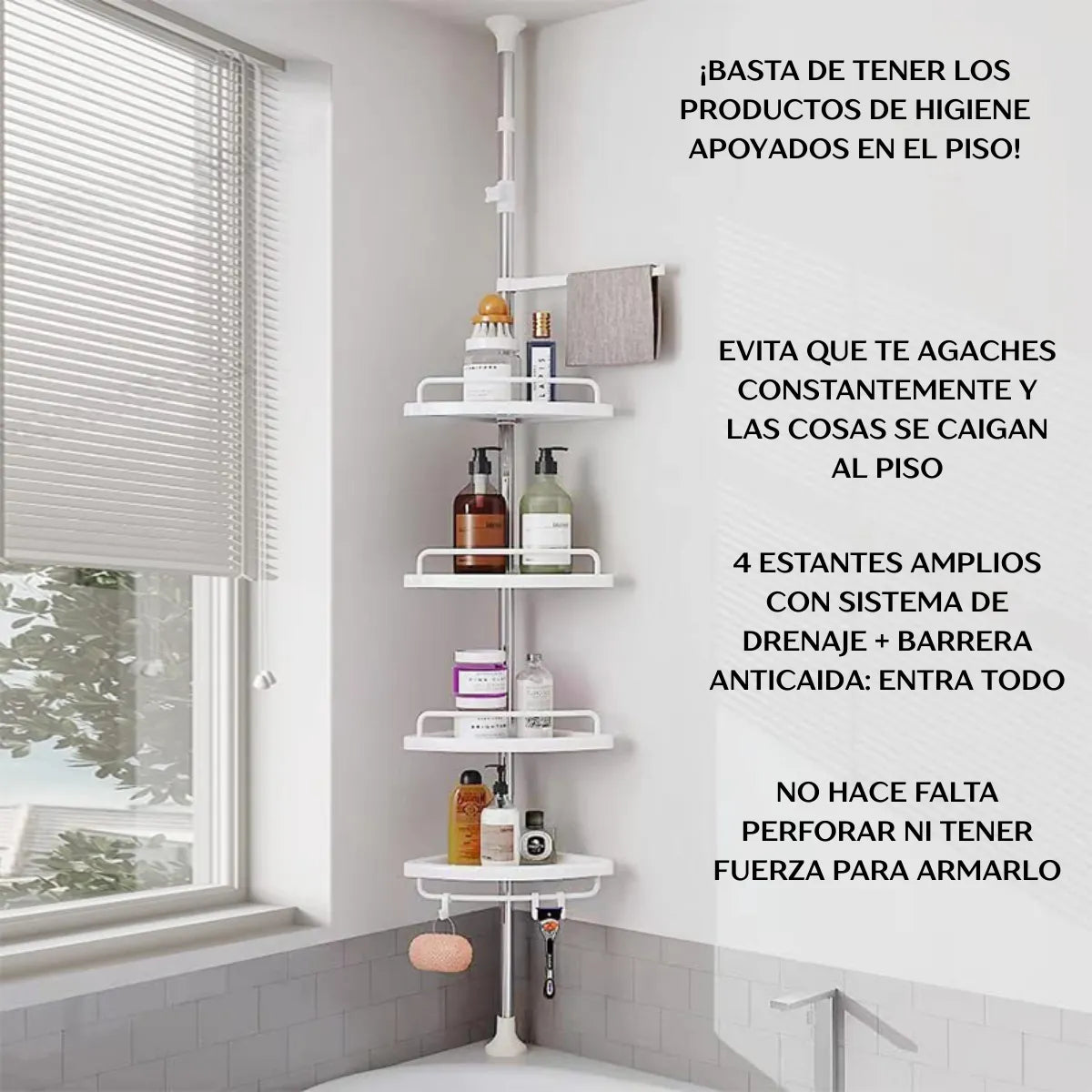 Más Espacio, Más Orden: El Organizador de Baño Definitivo